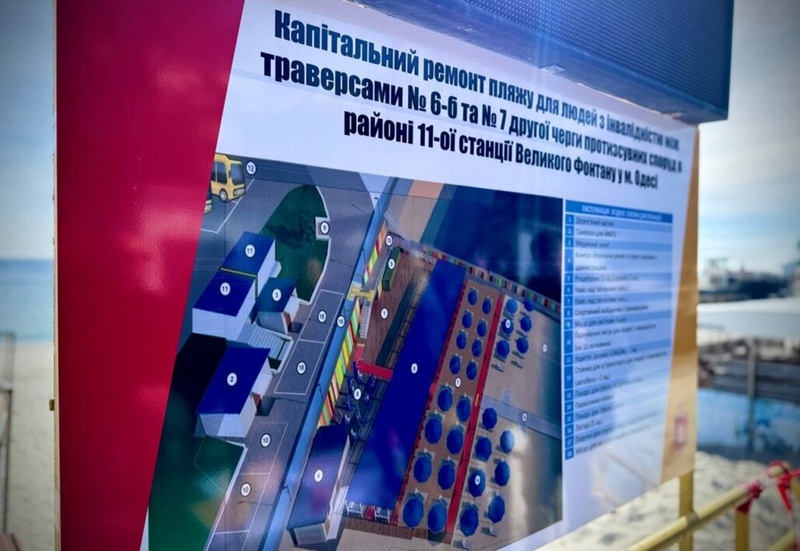 В Одесі вирішили за 18 мільйонів будувати пляж для людей з інвалідністю