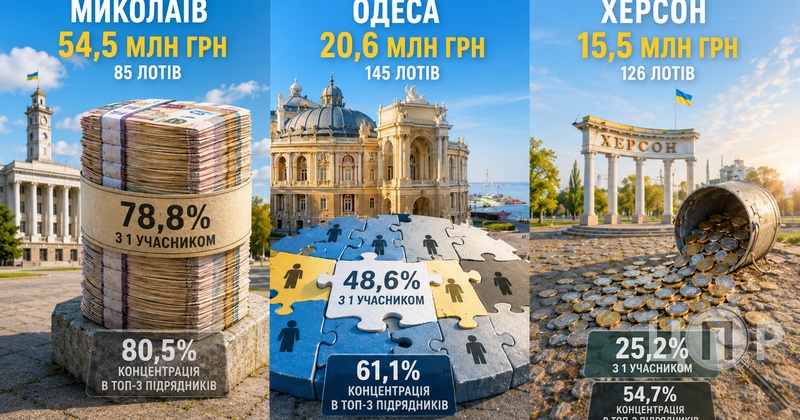 Ілюзія торгів та монополія: як виконкоми Миколаєва, Одеси та Херсона витрачали бюджет