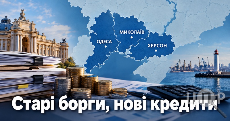 Борги, гарантії та старі позики: скільки винні Одеса, Миколаїв і Херсон