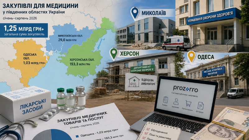 Медицина на мільярди: як в Одесі, Миколаєві та Херсоні купували медобладнання та ремонтували лікарні