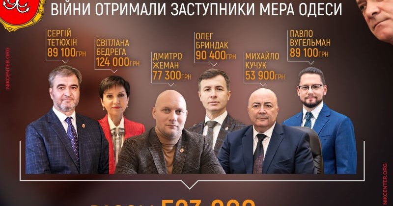 Одеським топчиновникам в мерії платили матдопомогу під час війни
