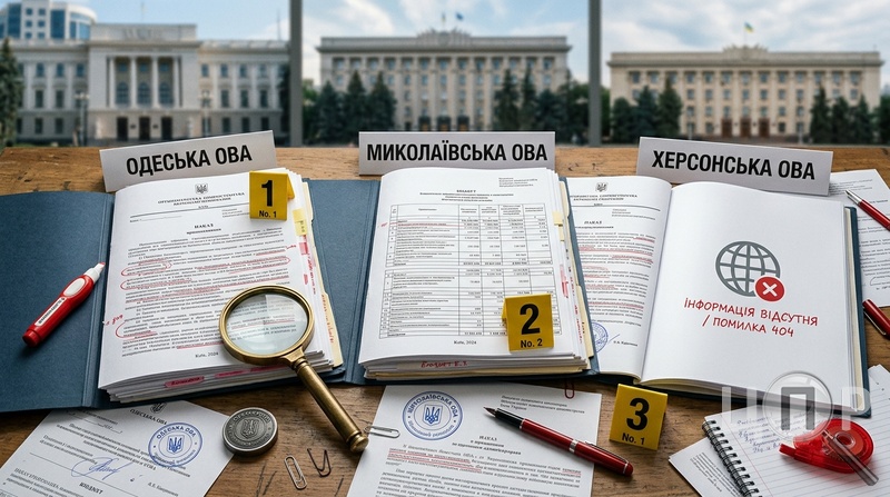 Закриті сторінки й сумнівні норми: що не так із департаментами фінансів Одещини, Миколаївщини та Херсонщини