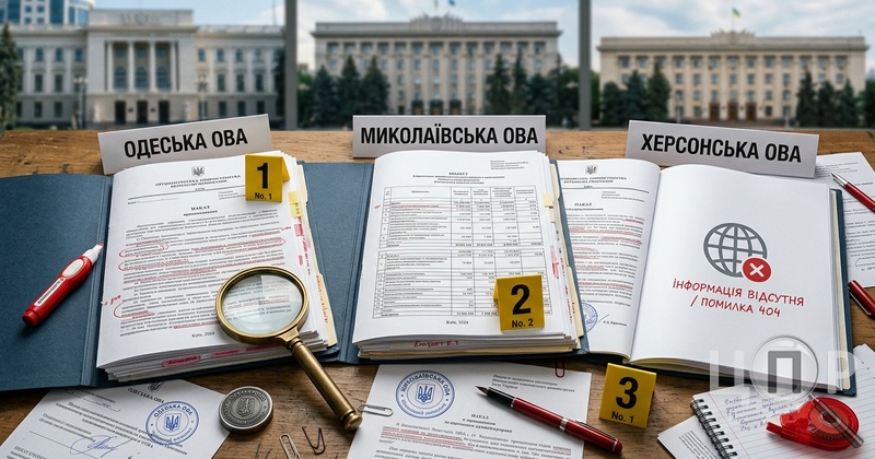 Закриті сторінки й сумнівні норми: що не так із департаментами фінансів Одещини, Миколаївщини та Херсонщини